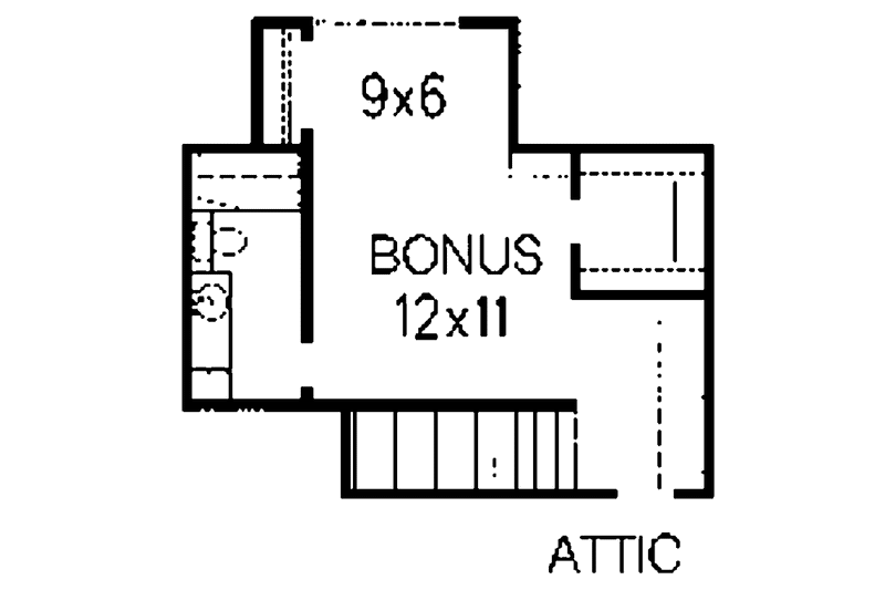 Architectural House Design - Floor Plan - Other Floor for Traditional House Plan #15-317 - 3 bed, 2 bath
