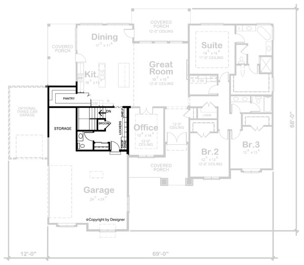 Dream House Plan - Craftsman Floor Plan - Other Floor Plan #20-2494