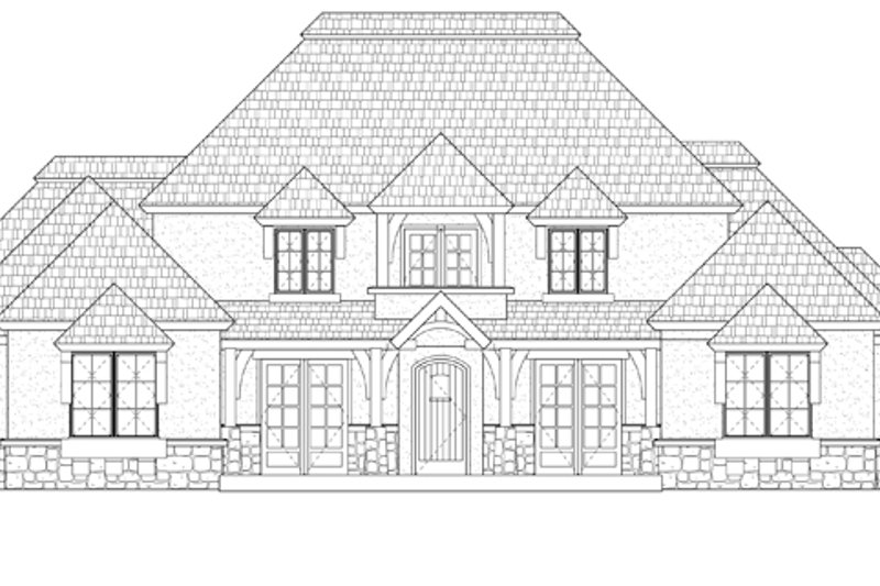 House Plan Design - Exterior - Front Elevation 3 for Prairie House Plan #937-31 - 4 bed, 2.5 bath