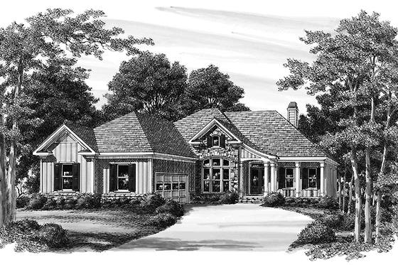 Exterior - Front Elevation 8 for Craftsman House Plan #927-566 - 3 bed, 2.5 bath