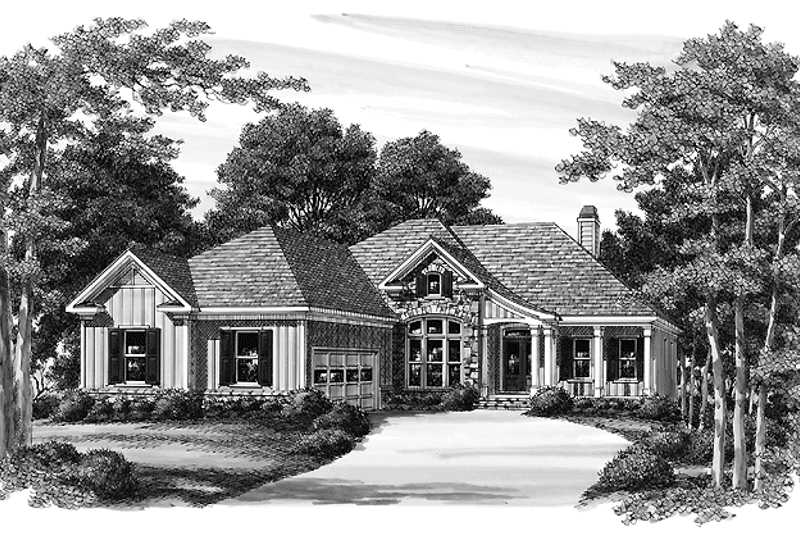 House Blueprint - Exterior - Front Elevation 8 for Craftsman House Plan #927-566 - 3 bed, 2.5 bath