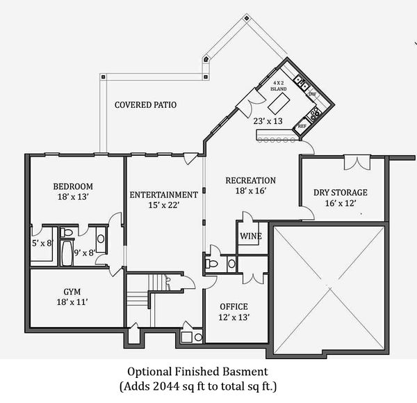 Home Plan - Optional Finished Basement