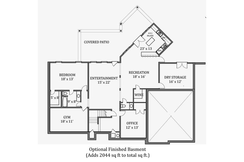 House Plan Design - Optional Finished Basement