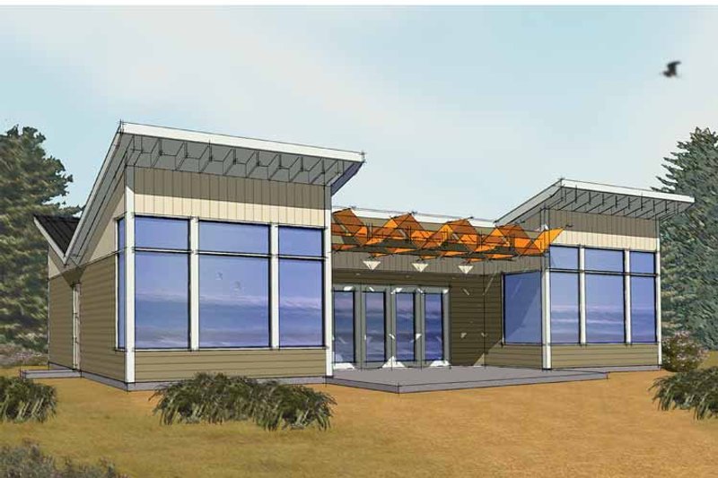 Home Plan - Exterior - Front Elevation 3 House Plan #569-3 - 3 bed, 2 bath