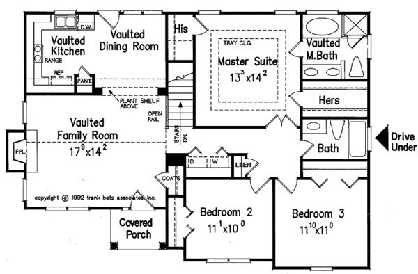 Home Plan - Ranch Floor Plan - Main Floor Plan #927-443