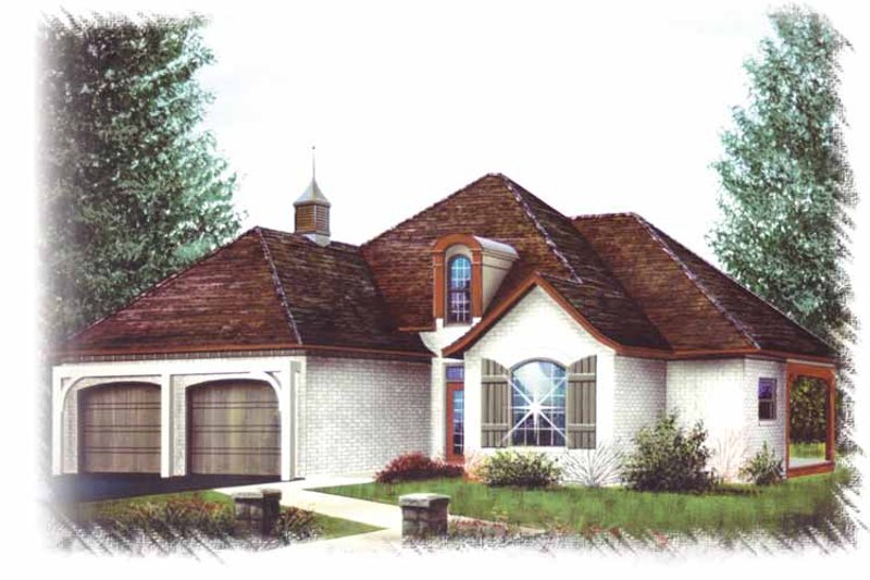 Dream House Plan - Country Exterior - Front Elevation Plan #15-359