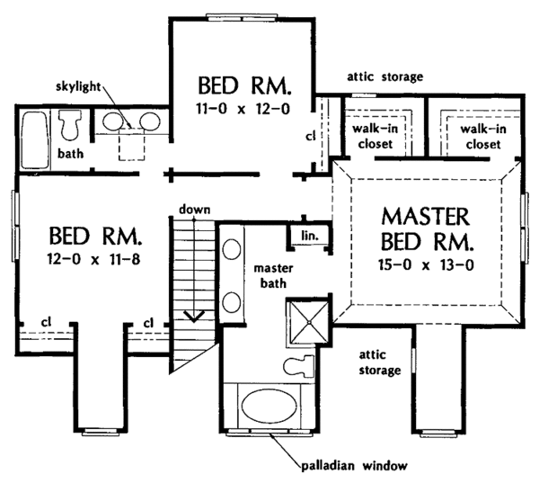 Home Plan - Country Floor Plan - Upper Floor Plan #929-187