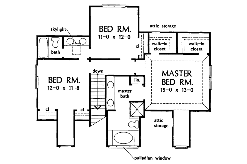 Home Plan - Floor Plan - Upper Floor for Country House Plan #929-187 - 4 bed, 3.5 bath