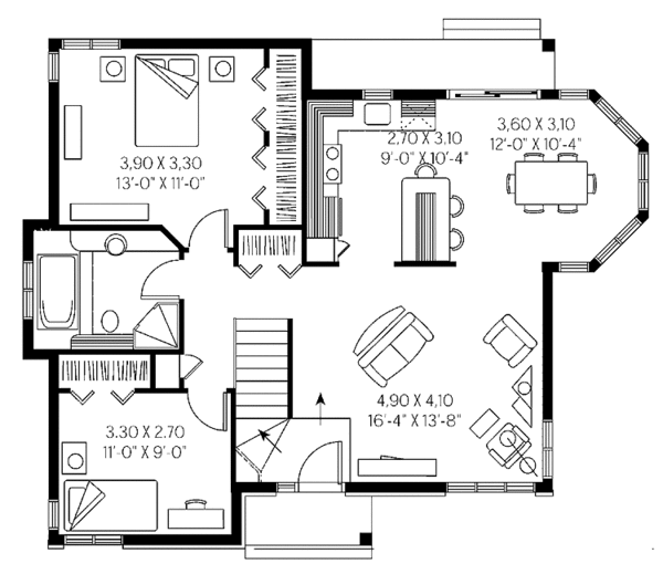 Home Plan - Victorian Floor Plan - Main Floor Plan #23-2359