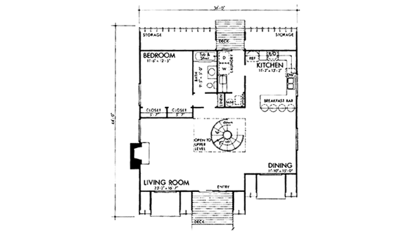 Dream House Plan - European Floor Plan - Main Floor Plan #320-1212