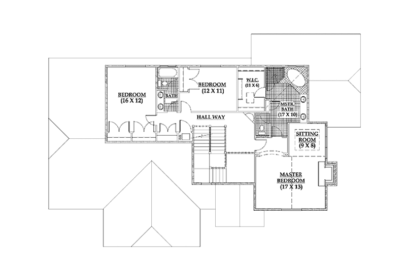 Dream House Plan - Floor Plan - Upper Floor for Country House Plan #945-41 - 4 bed, 3 bath