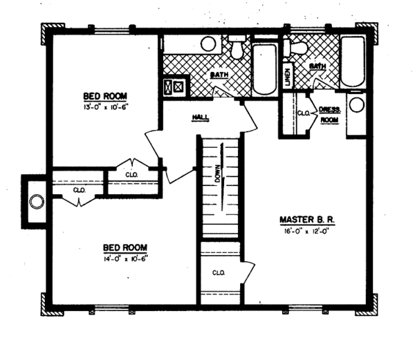 Home Plan - European Floor Plan - Upper Floor Plan #45-531
