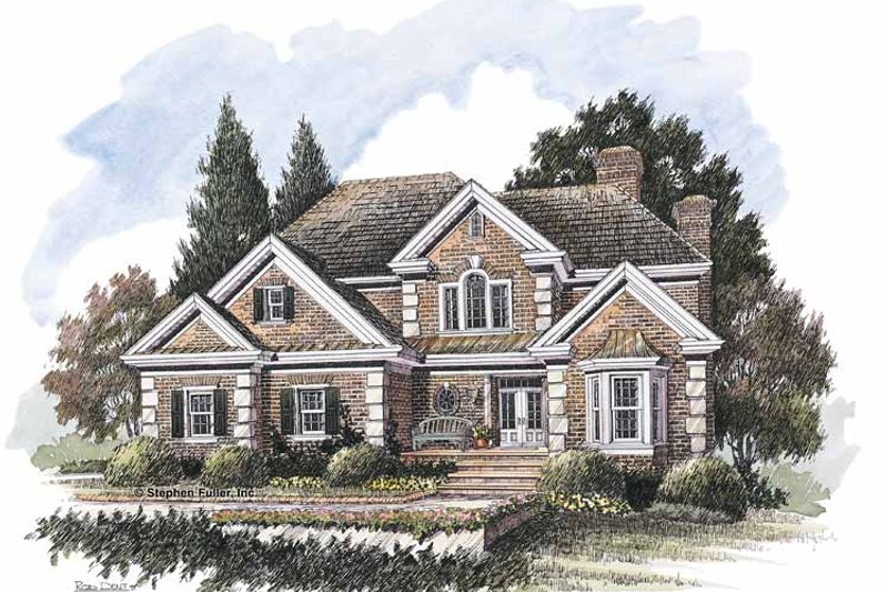 Dream House Plan - Colonial Exterior - Front Elevation Plan #429-212