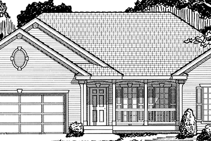 Home Plan - Country Exterior - Front Elevation Plan #1037-47