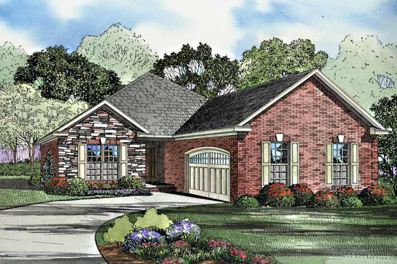 Dream House Plan - Ranch Exterior - Front Elevation Plan #17-3187