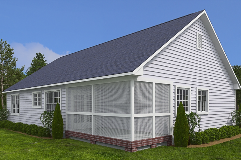 Home Plan - Exterior - Other Elevation 1 for Ranch House Plan #1082-6 - 3 bed, 2 bath