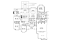 European Style House Plan - 5 Beds 4 Baths 3222 Sq/Ft Plan #929-1020 Floor Plan - Main Floor Plan