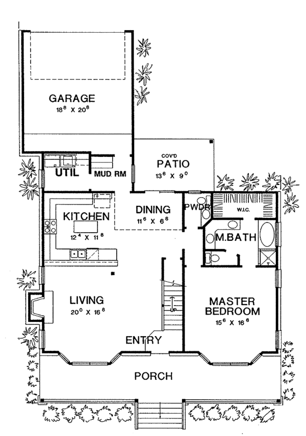 Architectural House Design - Country Floor Plan - Main Floor Plan #472-234