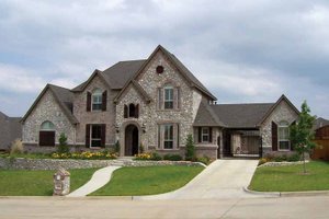 Home Plan - Tudor Exterior - Front Elevation Plan #84-731