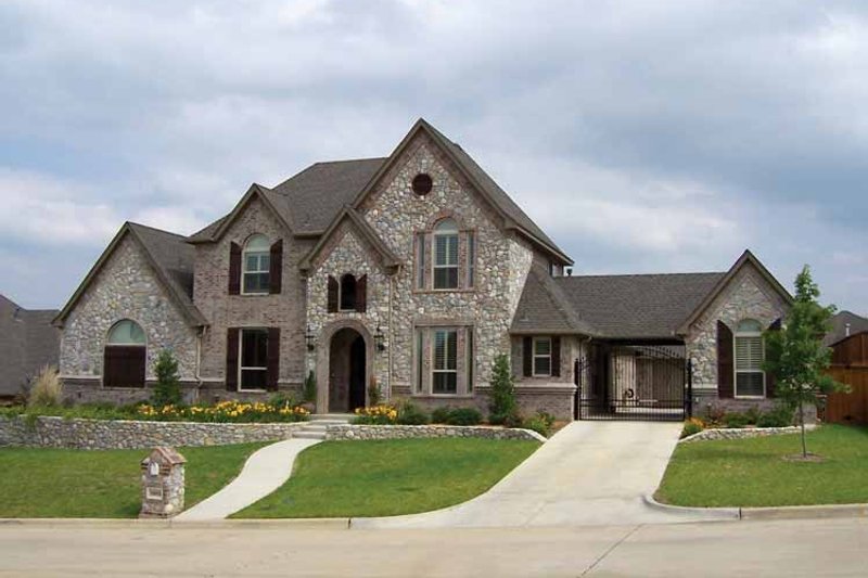 Home Plan - Tudor Exterior - Front Elevation Plan #84-731