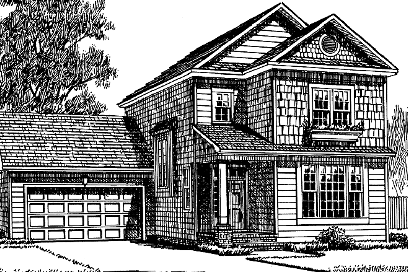 Dream House Plan - Craftsman Exterior - Front Elevation Plan #453-208