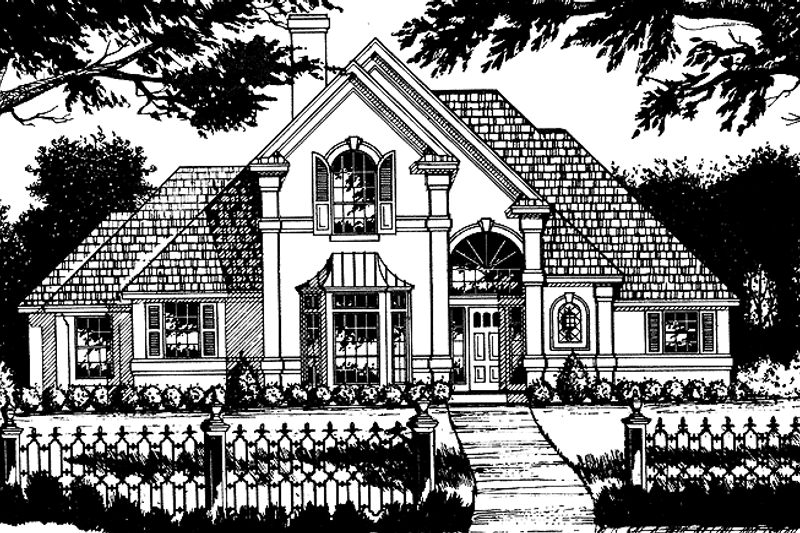 House Plan Design - Country Exterior - Front Elevation Plan #40-475