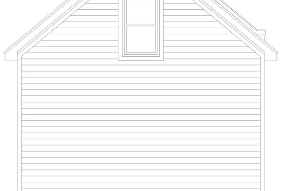 Exterior - Rear Elevation for Cottage House Plan #932-676, 0 bath