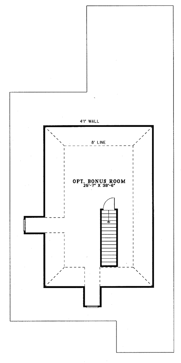 Architectural House Design - Country Floor Plan - Upper Floor Plan #17-3226