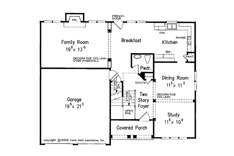 House Plan Design - Floor Plan - Main Floor for Country House Plan #927-667 - 4 bed, 2.5 bath