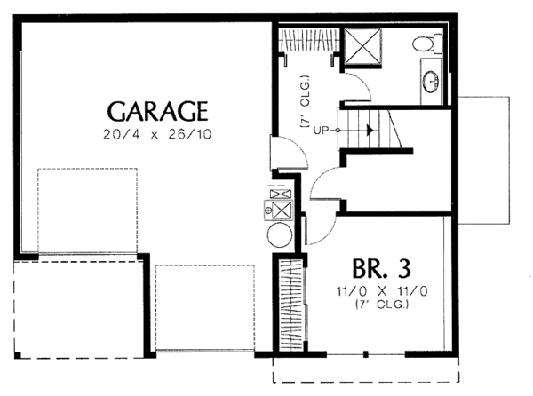 House Plan Design - Craftsman Floor Plan - Main Floor Plan #48-775