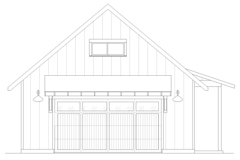 Dream House Plan - Exterior - Front Elevation 3 for Farmhouse House Plan #1105-15, 0 bath
