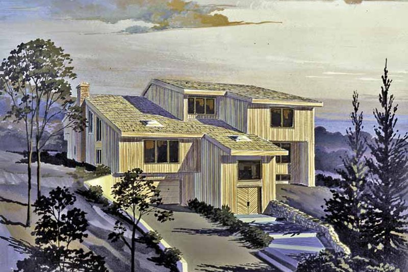 House Plan Design - Contemporary Exterior - Front Elevation Plan #314-261