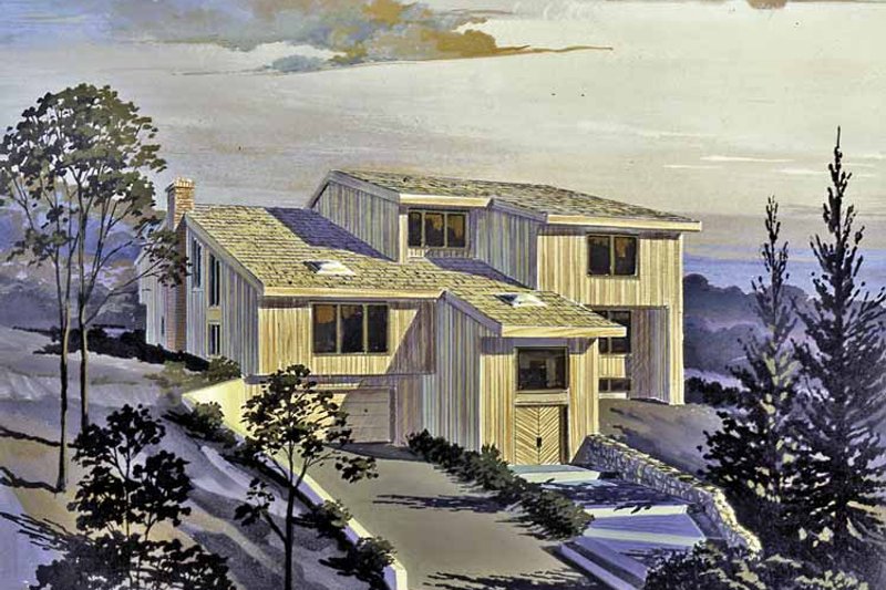 Dream House Plan - Contemporary Exterior - Front Elevation Plan #314-261
