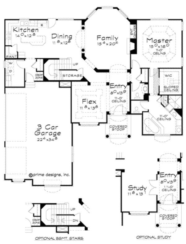 House Design - Traditional Floor Plan - Main Floor Plan #20-1824