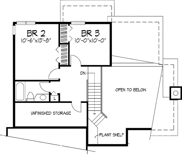 House Plan Design - Bungalow Floor Plan - Upper Floor Plan #320-935