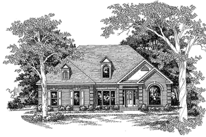Country Exterior - Front Elevation Plan #927-84