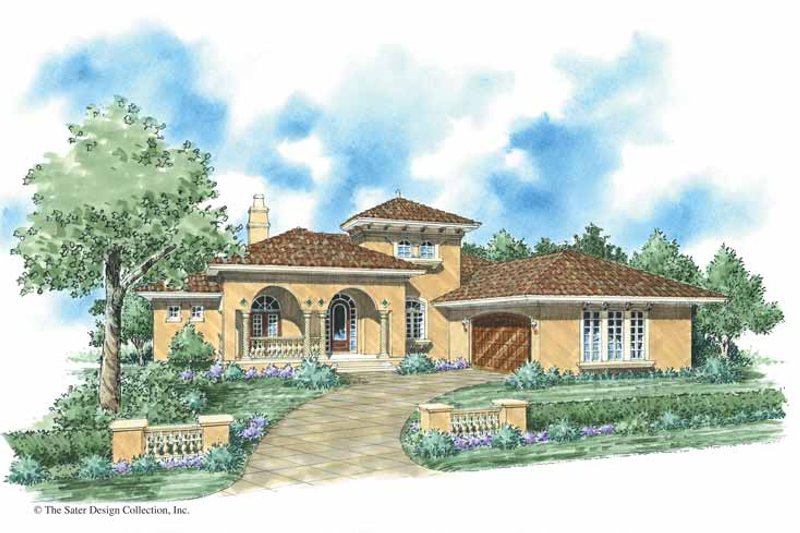 Dream House Plan - Mediterranean Exterior - Front Elevation Plan #930-285