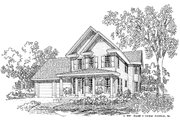 Country Style House Plan - 3 Beds 2.5 Baths 2073 Sq/Ft Plan #929-280 Exterior 