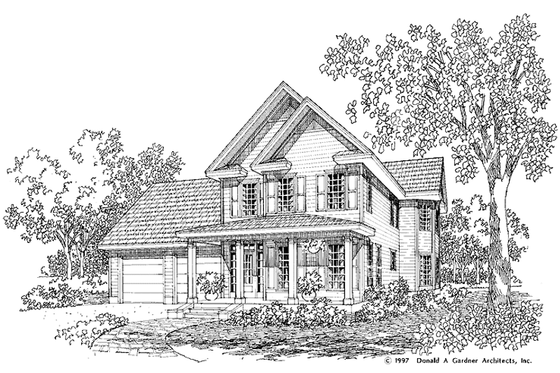 Home Plan - Exterior - Front Elevation 3 for Country House Plan #929-280 - 3 bed, 2.5 bath