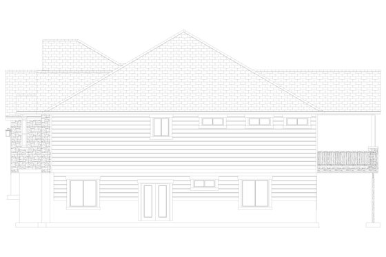 Exterior - Other Elevation for Craftsman House Plan #1060-354 - 2 bed, 2 bath