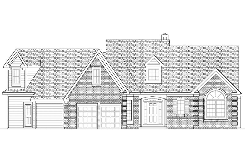 Dream House Plan - Exterior - Front Elevation 3 for Classical House Plan #328-357 - 3 bed, 2.5 bath