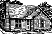Ranch Style House Plan - 2 Beds 2 Baths 988 Sq/Ft Plan #30-258 