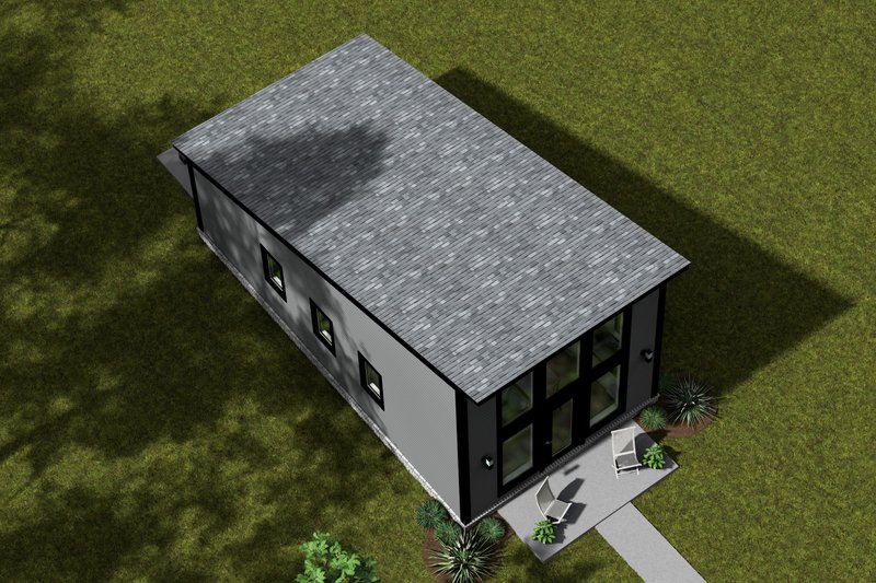 Dream House Plan - Exterior - Other Elevation 2 for Modern House Plan #513-2283 - 1 bed, 1 bath