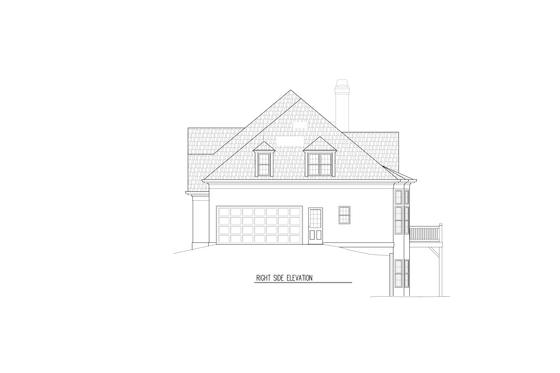 Exterior - Other Elevation for European House Plan #119-257 - 4 bed, 3.5 bath