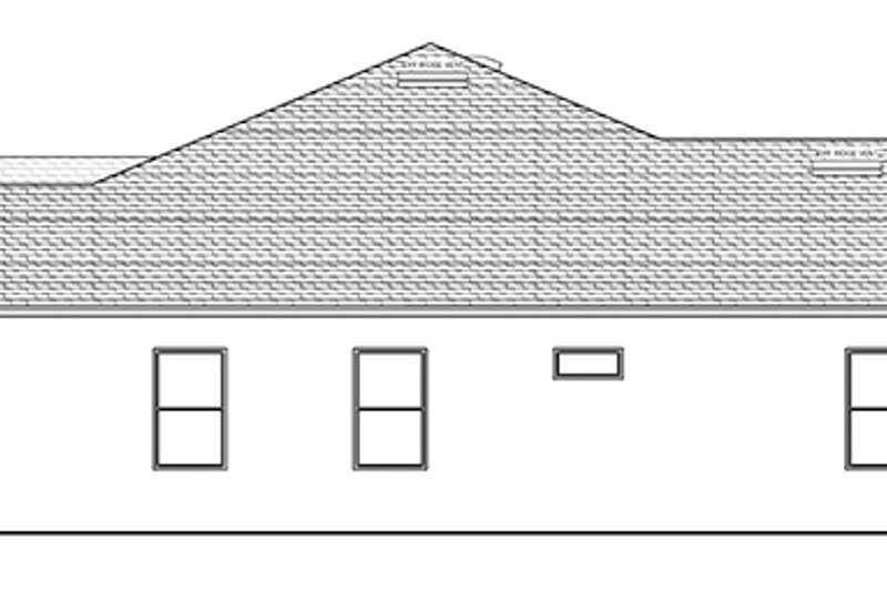House Design - Exterior - Other Elevation for European House Plan #1058-130 - 4 bed, 3 bath