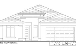 Exterior - Front Elevation 3 for Contemporary House Plan #930-494 - 4 bed, 2 bath