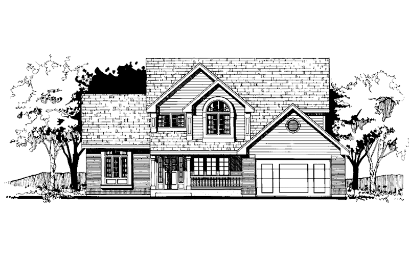 Home Plan - Traditional Exterior - Front Elevation Plan #300-142