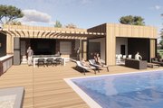 Modern Style House Plan - 3 Beds 3.5 Baths 3000 Sq/Ft Plan #473-4 