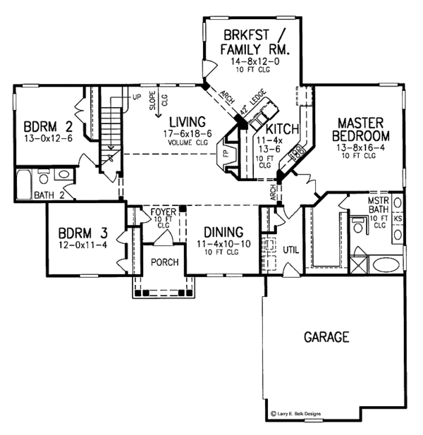 House Design - Traditional Floor Plan - Main Floor Plan #952-220