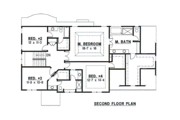 European Style House Plan - 4 Beds 3 Baths 3016 Sq/Ft Plan #67-693 